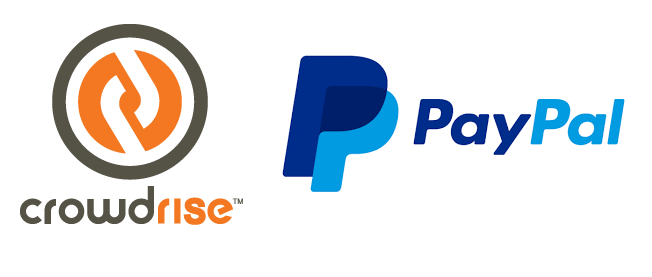 crowdrise and paypal logos